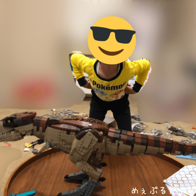 恐竜レゴを作る過程4日目